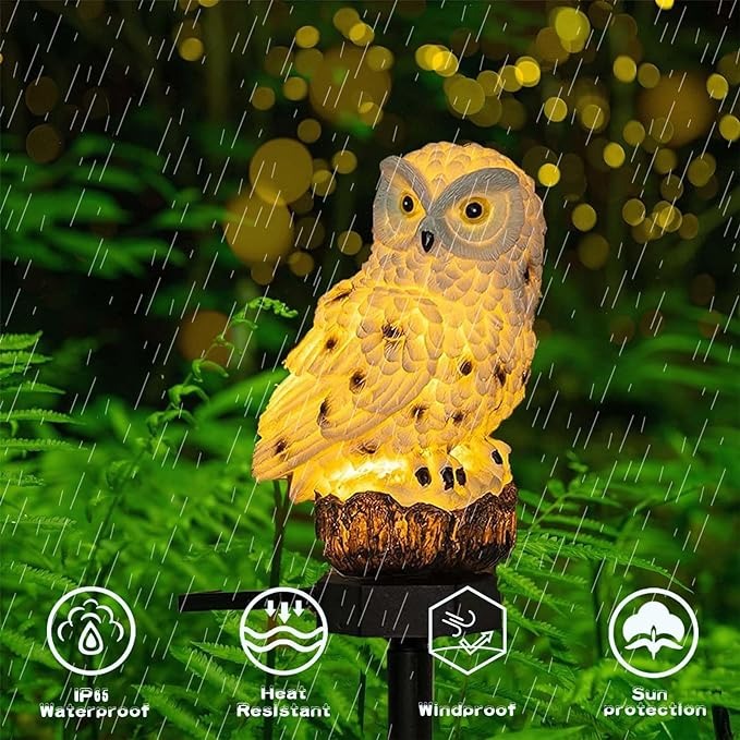 Owl Solar Garden Light