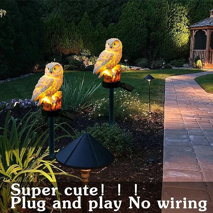 Owl Solar Garden Light