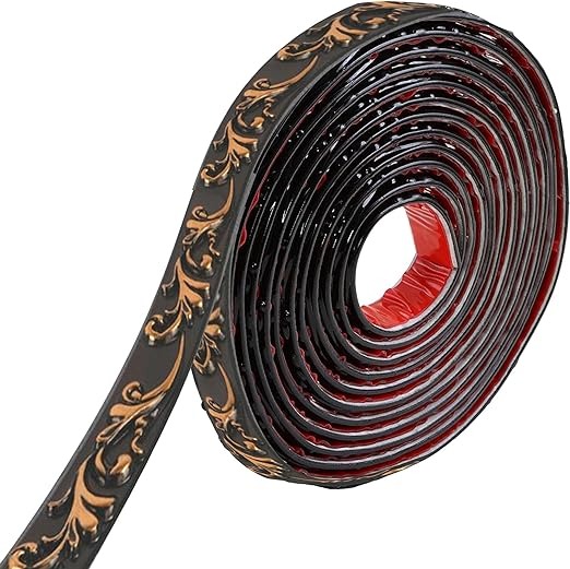 Flexible Molding Trim 3D Wall Edging Strip Self Adhesive, Peel and Stick Wall Trim for Door Mirror Frame Cabinet Photo Frame Home Decor