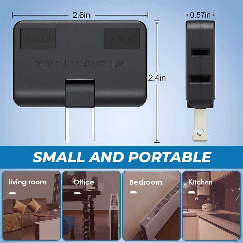 🔥HOT SALE🔥Rotatable Socket Converter One In Three 180 Degree Extension Plug