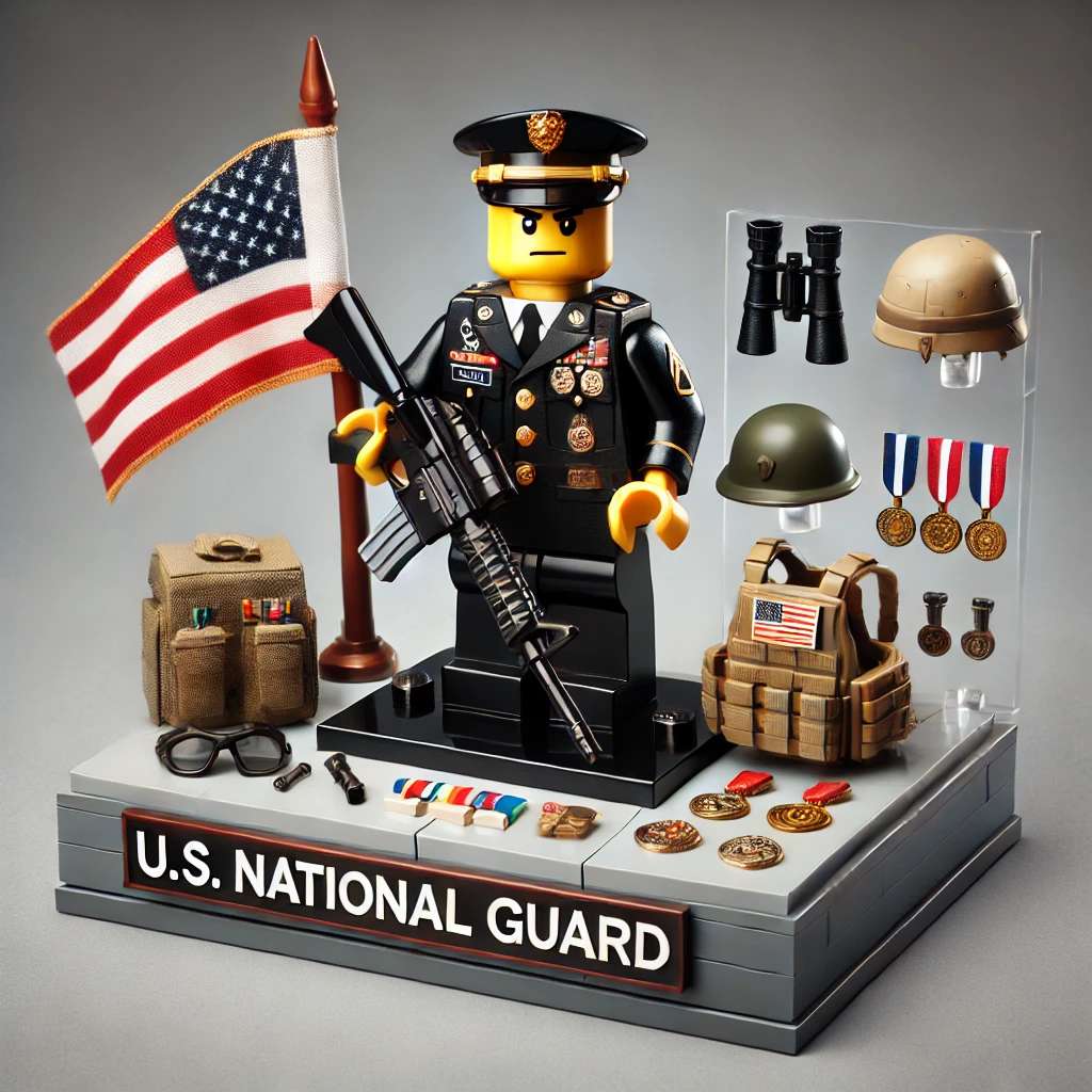 Veteran Tribute Minifigs Set - U.S. Military 250th Anniversary Patriotic LEGO Blocks