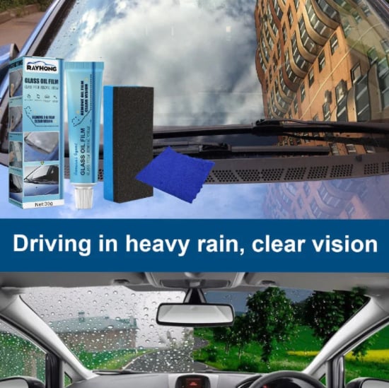 ✨Car Glass Oil Film Cleaner🚗