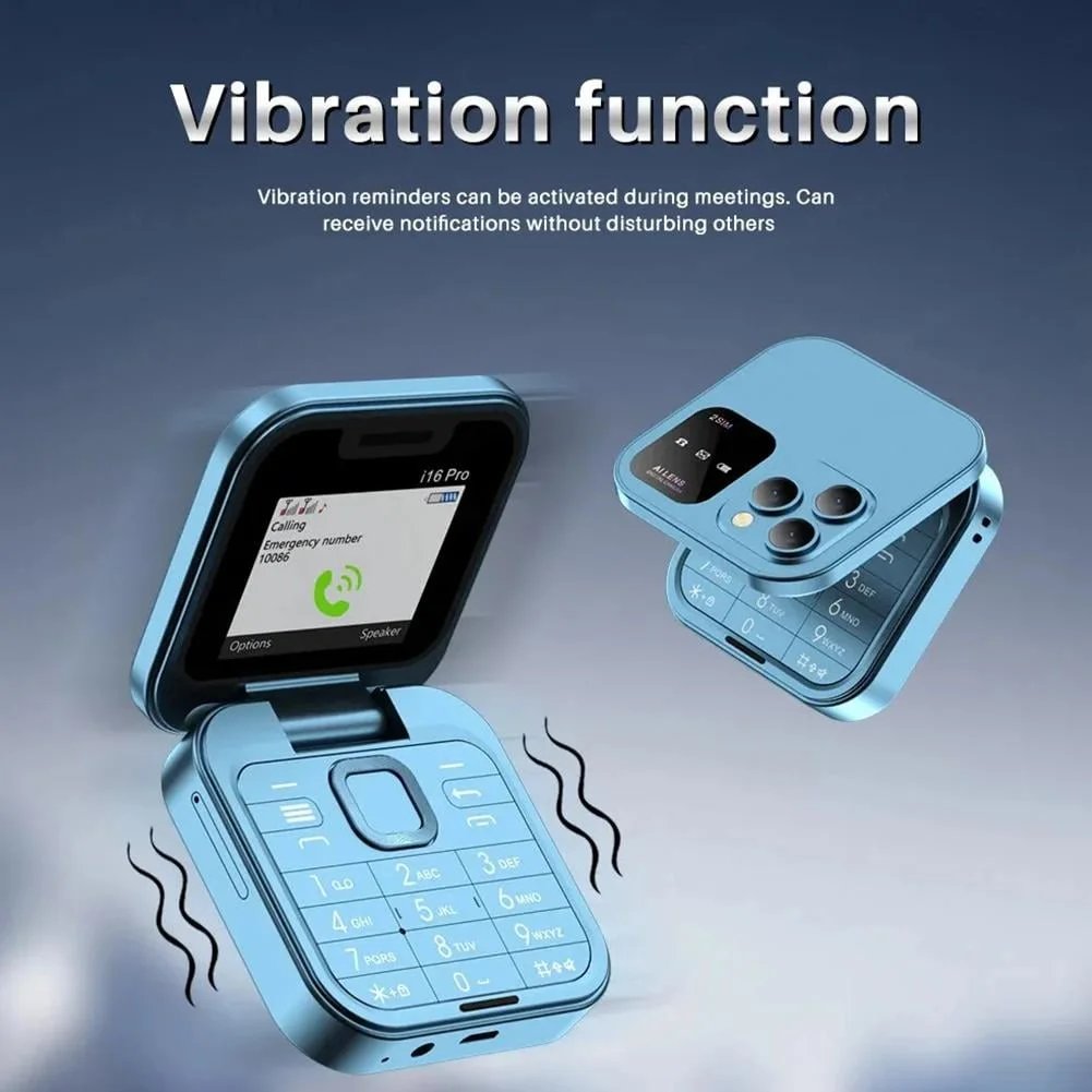 [Counter genuine]2024 New Mini Flip Mobile Phone 2 SIM Card Small Display Foldable Cell Phone