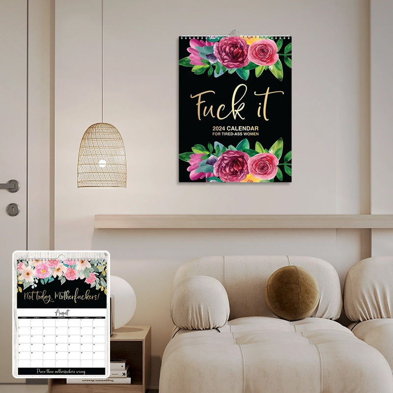 2024 NEW Calendar For Tired-ASS WOMEN