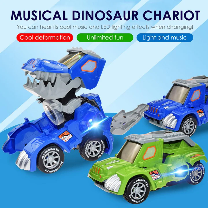 🎁 50% OFF🎁 Transforming Dinosaur LED SUV Car