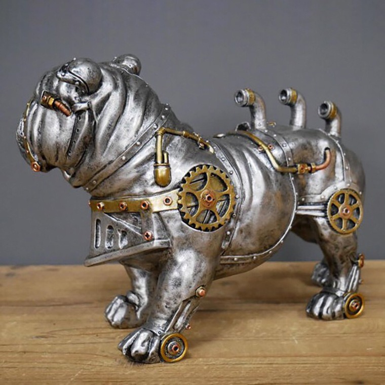 An Eye-Catching Ornament! - Industrial Gothic Steampunk Daschund Sausage Dog Metal Home Thanksgiving Day/Christmas gift