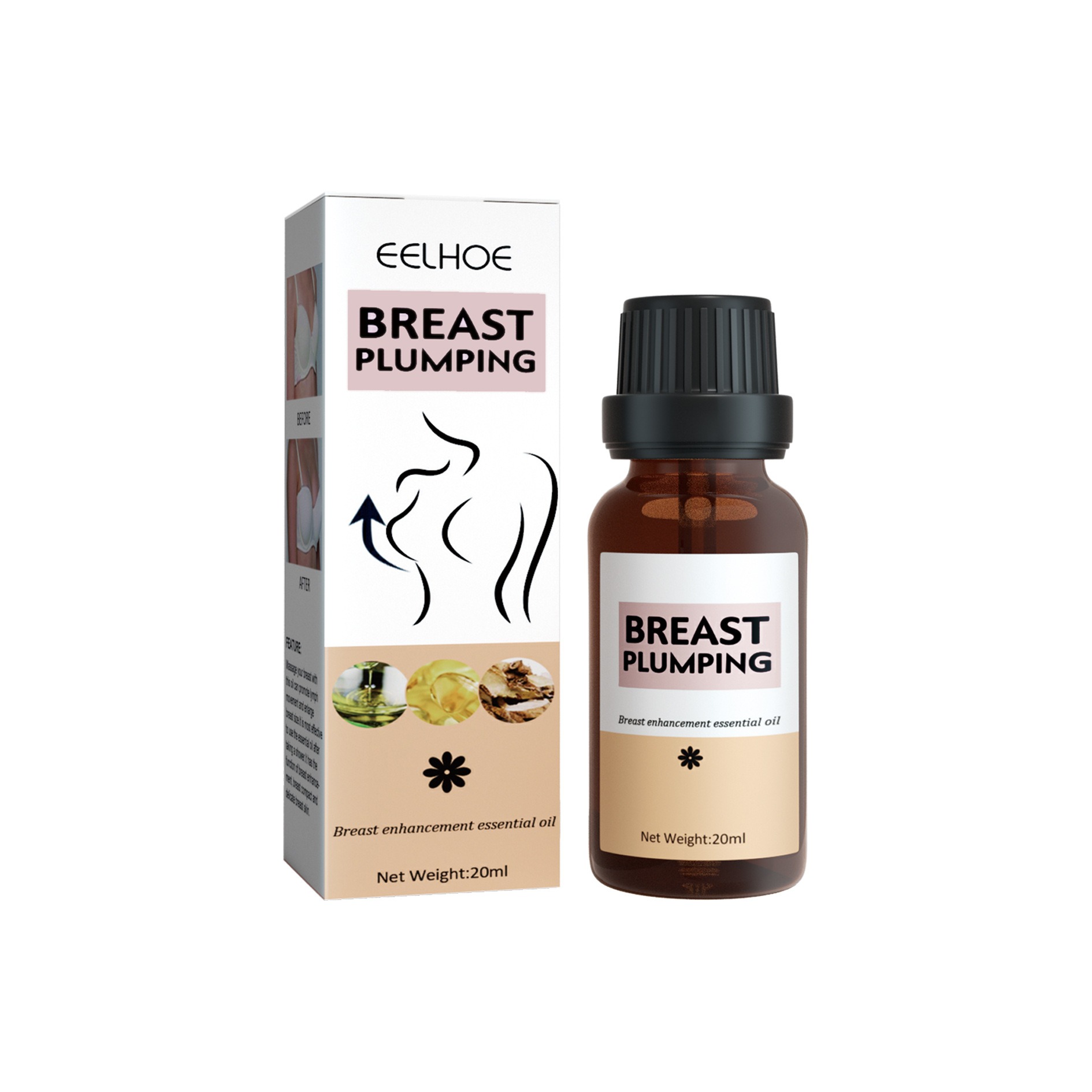 Breast Massage Essential Oil Gentle Moisturizing Breast Care Plump Firm Breast Plumping Massage Care