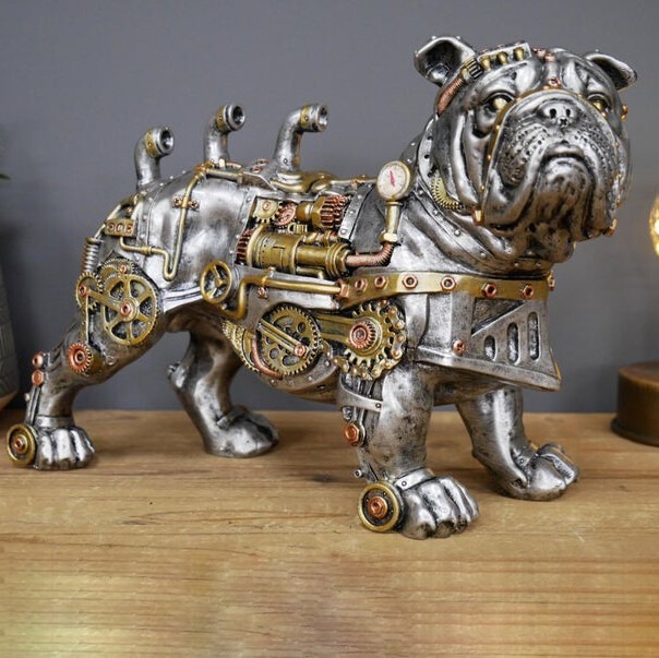 An Eye-Catching Ornament! - Industrial Gothic Steampunk Daschund Sausage Dog Metal Home Thanksgiving Day/Christmas gift