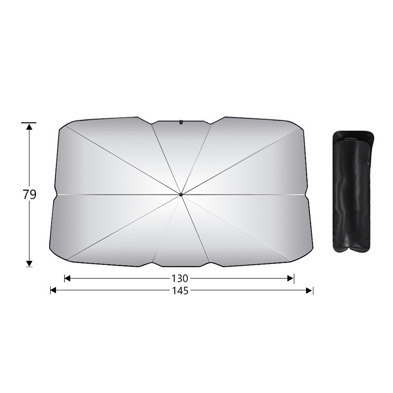 Car Windshield Sun Shade Umbrella - Foldable Car Umbrella Sunshade Cover UV Block Car Front Window (Heat Insulation Protection) for Auto Windshield Covers Most Cars