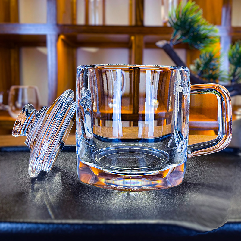 Handmade Natural Quartz Crystal Transparent Tea Cup