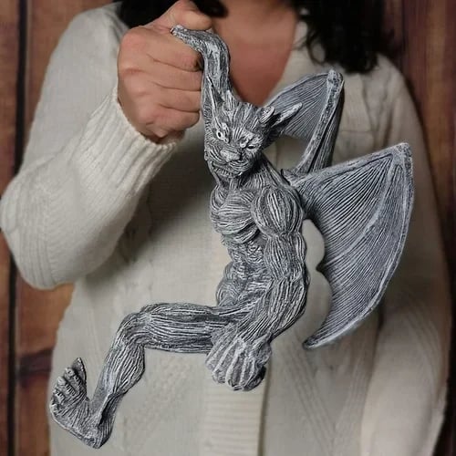 (🔥HOT SALE NOW 49% OFF) - Purely handmade - Dragon Winged Gargoyle Fence Hanger