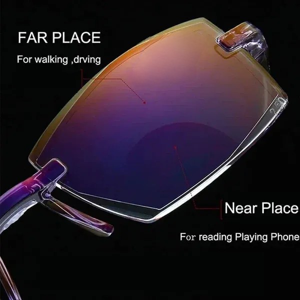 🔥LAST DAY 75% OFF🔥Ussyltd Sapphire High Hardness Anti-blue Progressive Far And Near Dual-Use Glasses