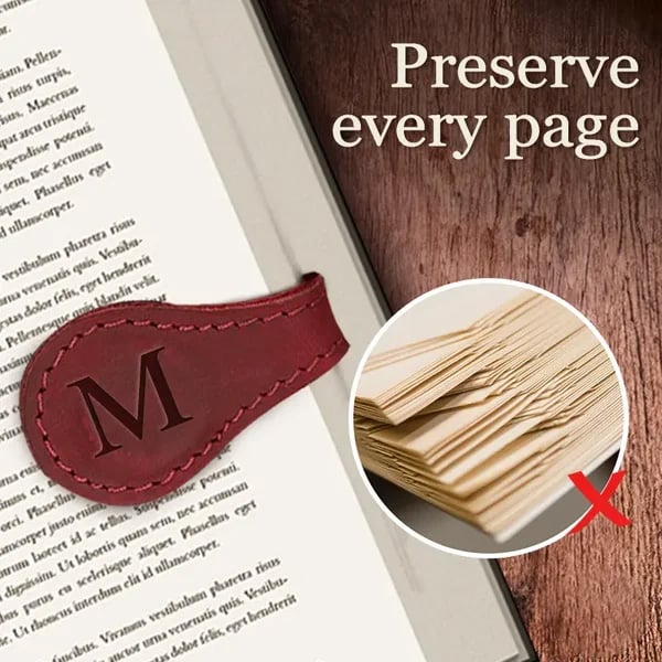 Last Day Sale 49%🔥TimelessMark - Magnetic Leather Bookmark