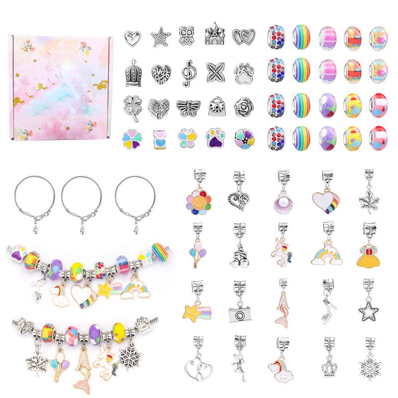 🎄Christmas Hot Sale🤩Charm Bracelet Jewerly Making Kit - The Best Gift For Children