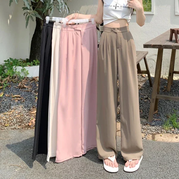 🔥Buy 2, 10% off🔥Figure-flattering, versatile wide-leg, high-waisted trousers