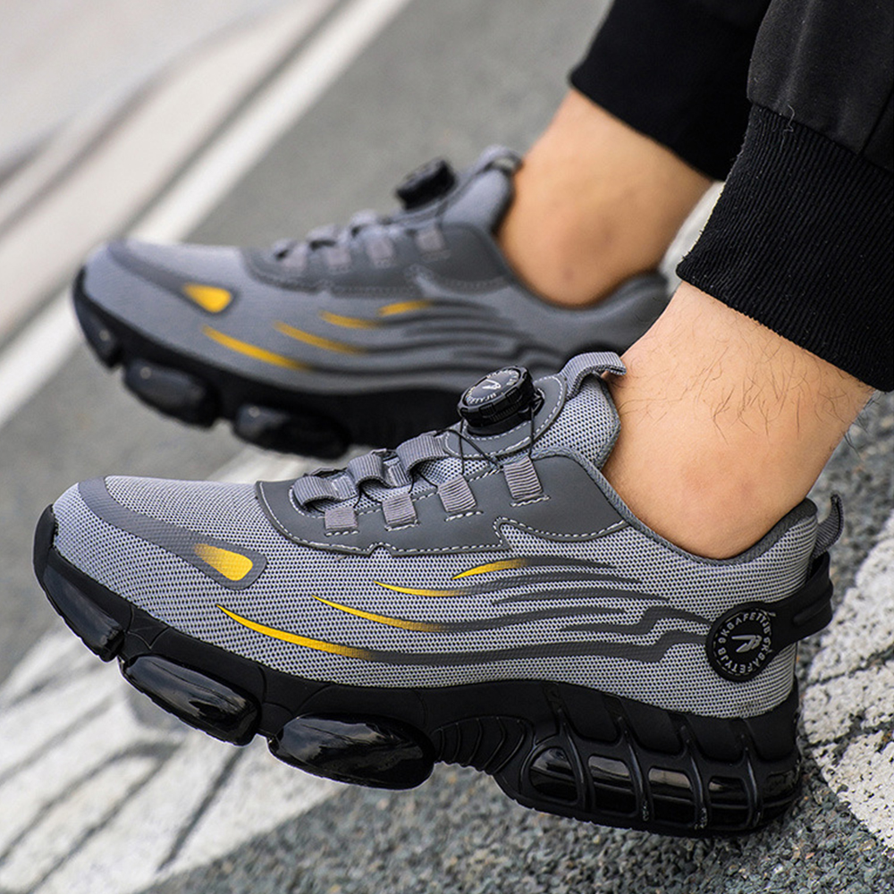 Wearscomfy Men's Smash and Stab Resistant Work Safety Shoes - Buy 2 Free Shipping