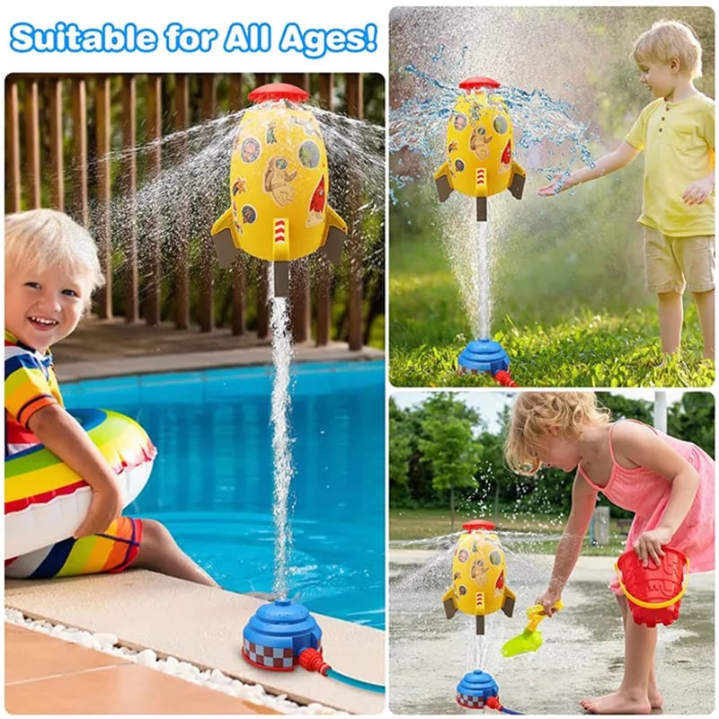 🔥Last Day 49% OFF - 2024 Summer Toy Outdoor Yard Rocket Sprinkler