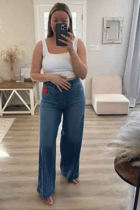 LAST DAY 70% OFF🔥SEAMED FRONT WIDE LEG JEANS (BUY 2 FREE SHIPPING)