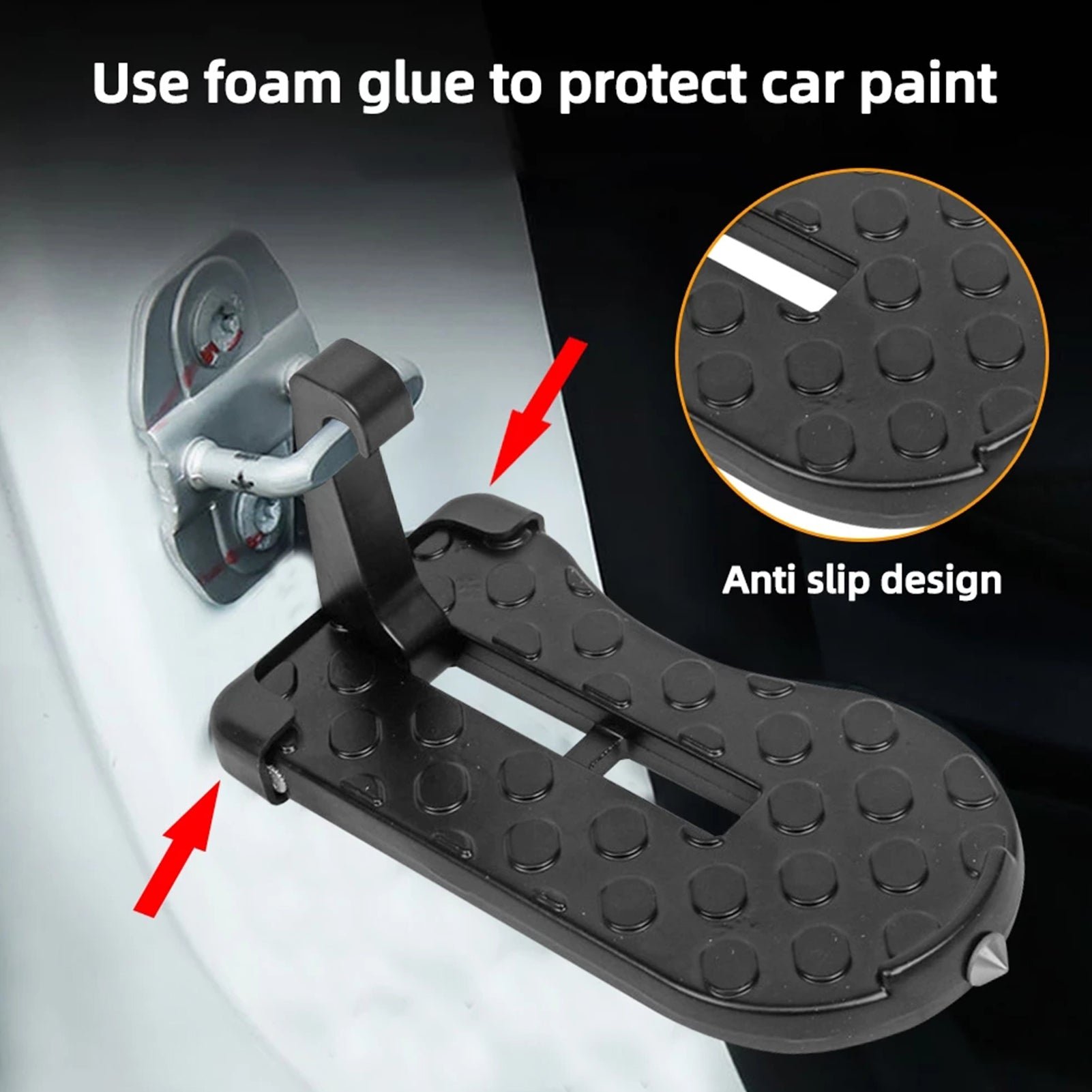 (🔥HOT SALE NOW 49% OFF) - Newly Upgraded Foldable Car Door Step Fits in All Kind of Vehicle