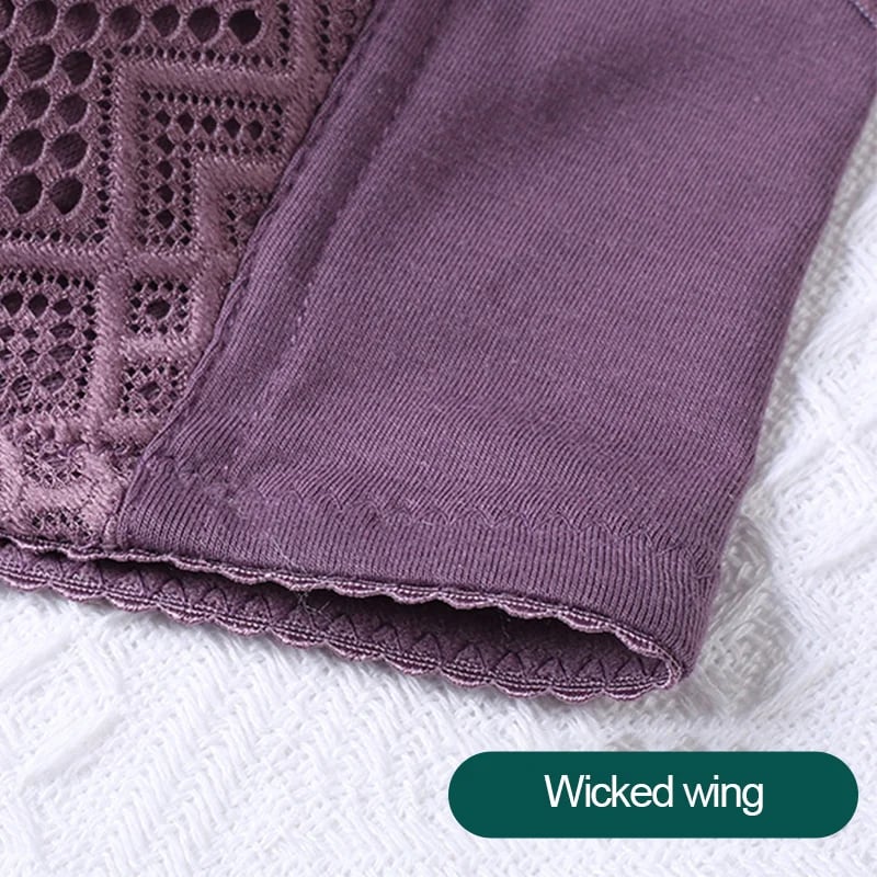 Plus Size Skin-Friendly Cotton Front Button Bra