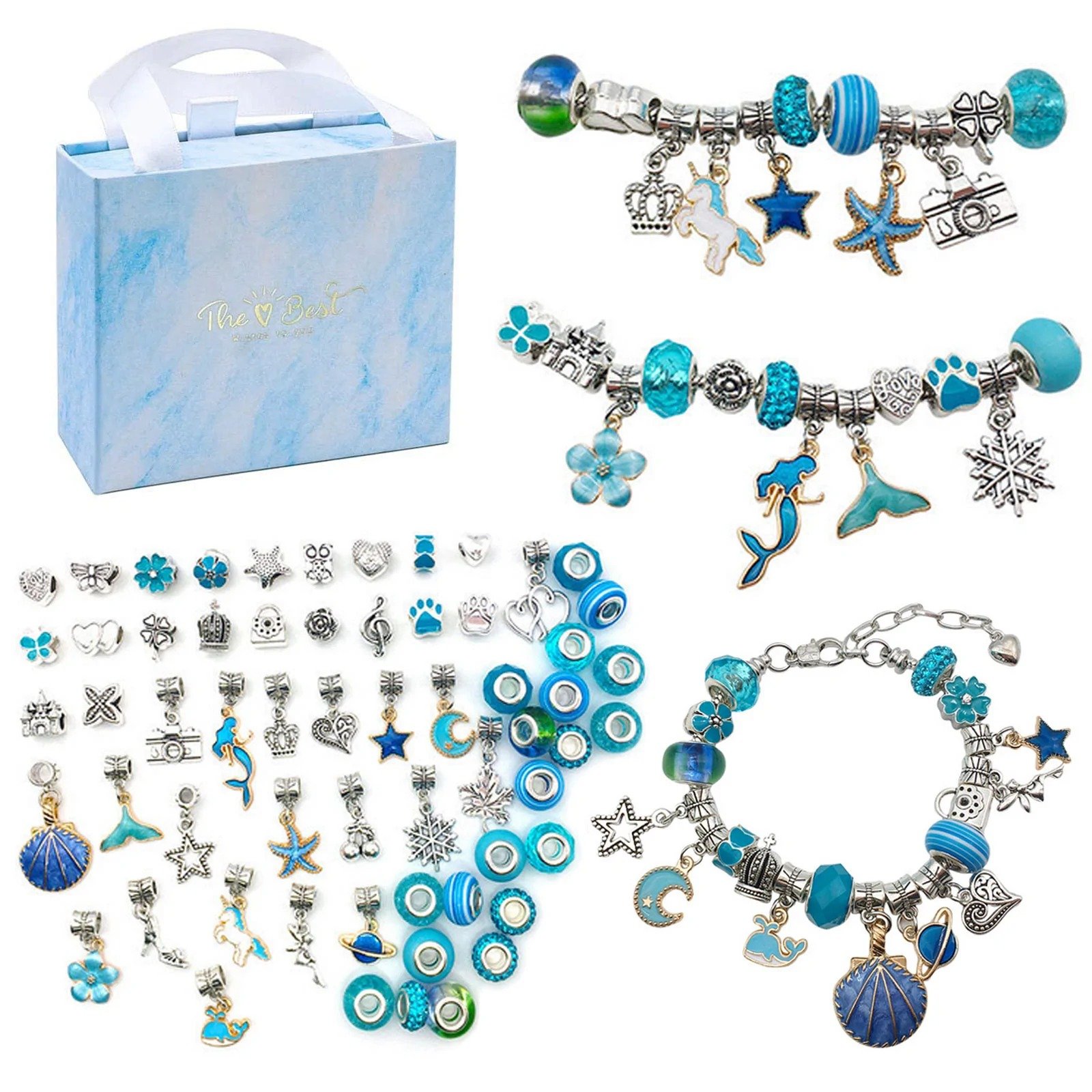 🎄Christmas Hot Sale🤩Charm Bracelet Jewerly Making Kit - The Best Gift For Children