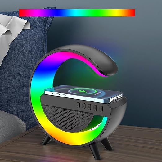 🎄Christmas Sales - 49% OFF🎅Multifunctional Bluetooth Speaker - Colorful Atmosphere Light Wireless Charging and Clock All - in - one Machine
