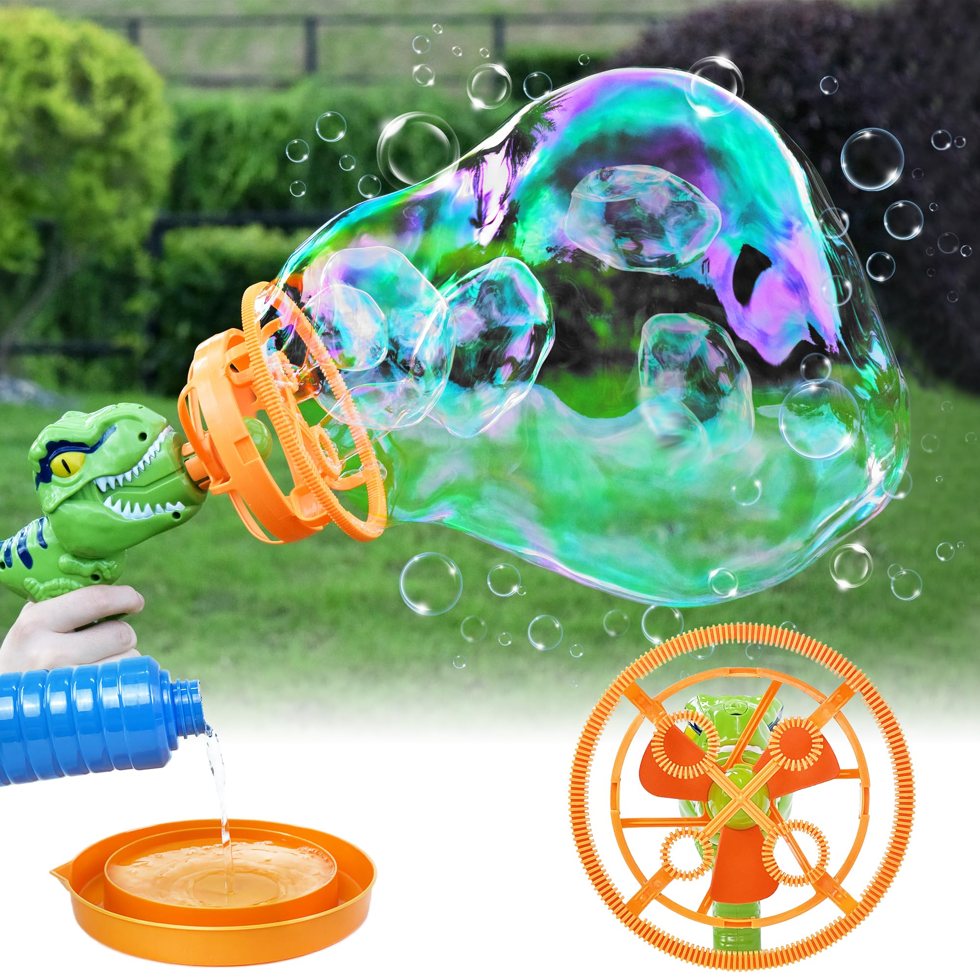 🔥LAST DAY SAVE 49% OFF 🔥Electric Fan Dinosaur Bubble Machine(BUY 2 FREE SHIPPING)