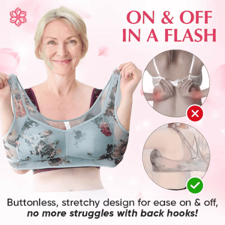 Plawltd - Last day 80% OFF - Lace Buttonless Comfortable Bra