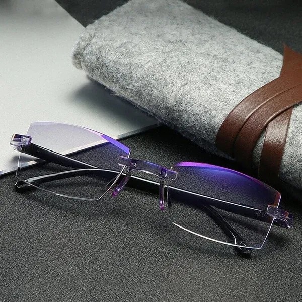 🔥LAST DAY 75% OFF🔥Ussyltd Sapphire High Hardness Anti-blue Progressive Far And Near Dual-Use Glasses