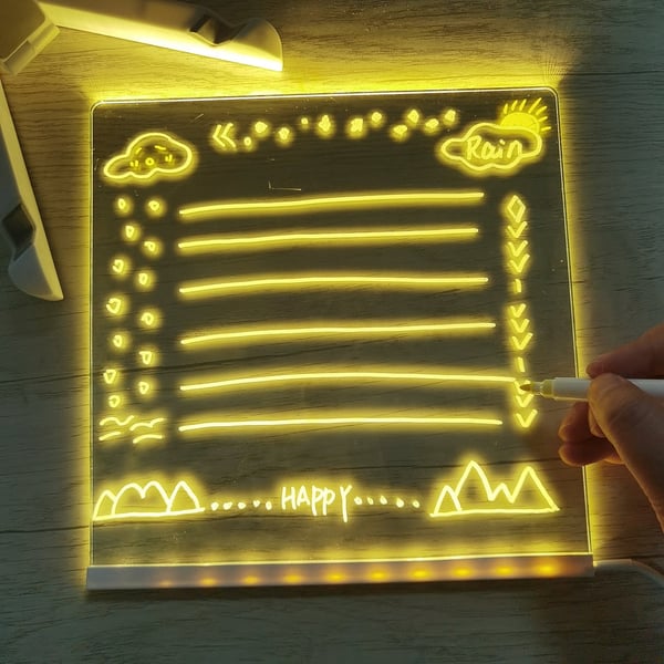 (Early Christmas Sale-75% OFF)-LED Note Board with Colors