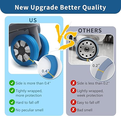 (🔥Early Christmas Sale- 49% OFF) 4pcs Luggage Compartment Wheel Protection Cover