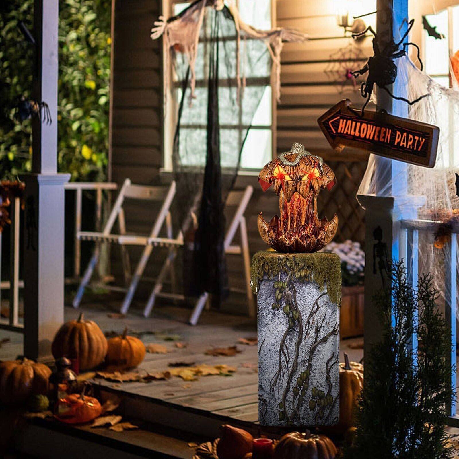 ☑️Halloween Scary Pumpkin With Lights - Free shipping