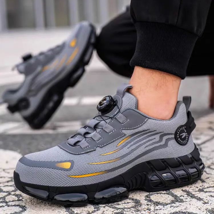 Wearscomfy Men's Smash and Stab Resistant Work Safety Shoes - Buy 2 Free Shipping