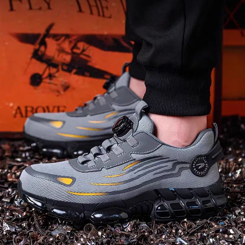 Wearscomfy Men's Smash and Stab Resistant Work Safety Shoes - Buy 2 Free Shipping