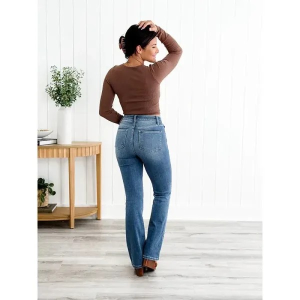 The last day of sale 50% off 🔥 Holy Grail Tummy Control Bootcut Jeans🔥