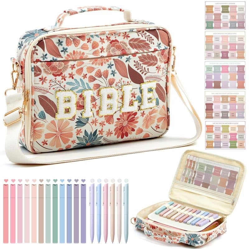 Pretty Bible Bag for Women - Ideal for Church & Gifting!