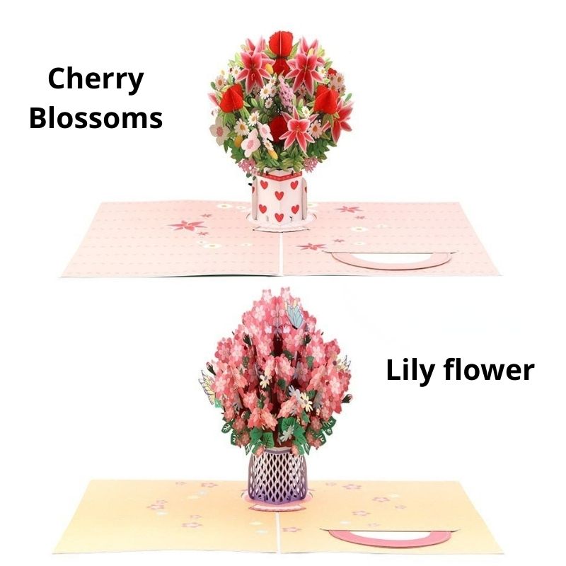 🌹3D Pop Up Flower Bouquet Greeting Card