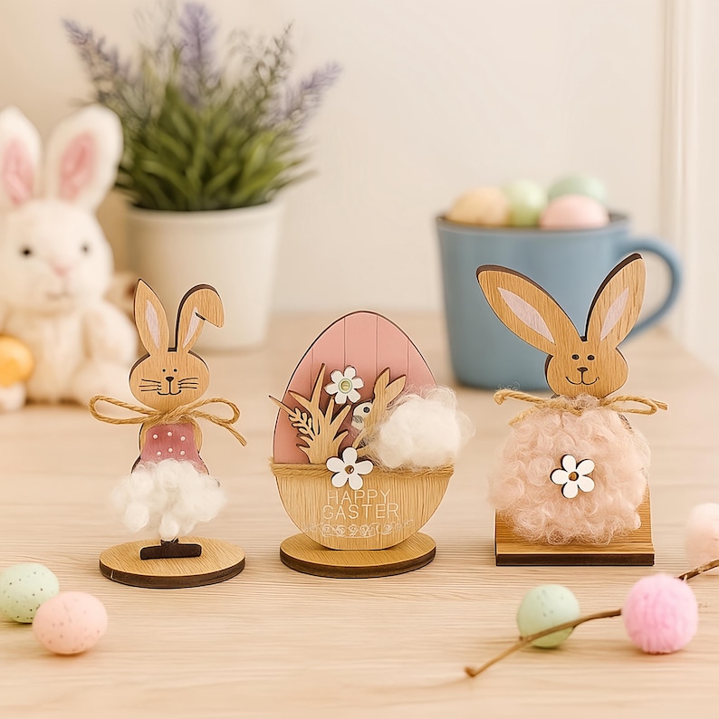 Wooden Easter Bunny,Easter Bunny Decor