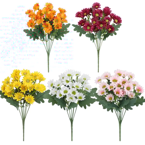 🏆Flash Sale⚡Artificial Outdoor Sunset Mums Flowers - UV resistant, Waterproof, Windproof