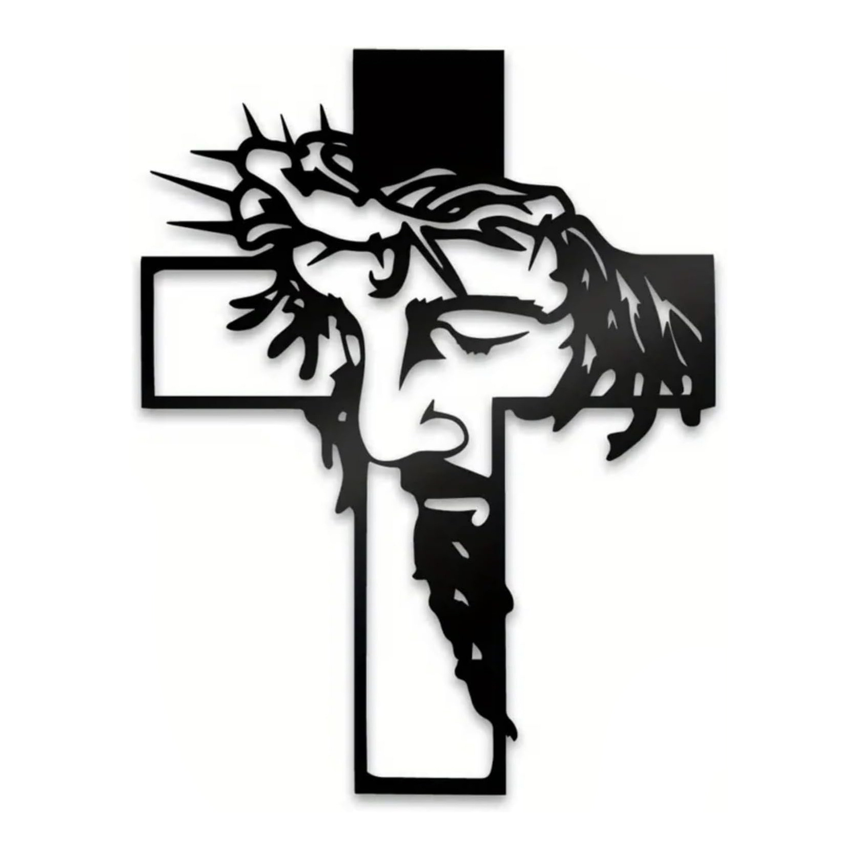 Christianartworkshop Biblical Verse Cross Metal Wall Decor: Daily Faith Reminder