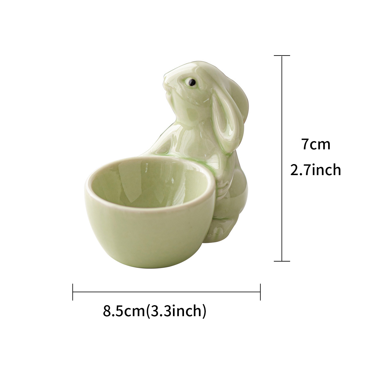 Bunny Ceramic Egg Tray: Easter Party Tableware