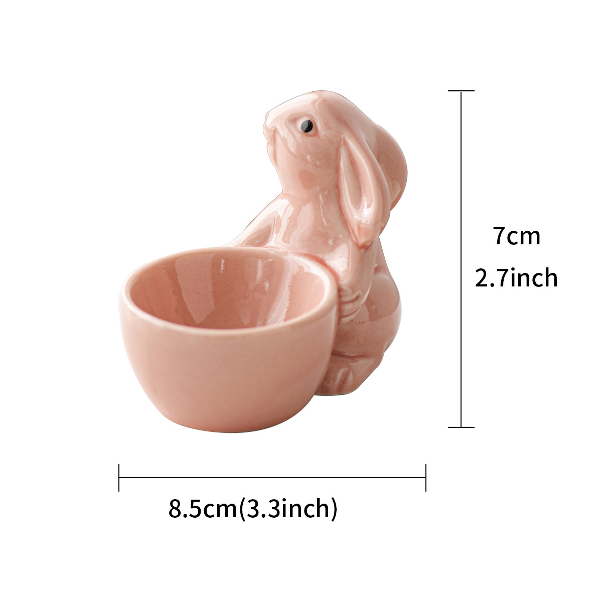 Bunny Ceramic Egg Tray: Easter Party Tableware