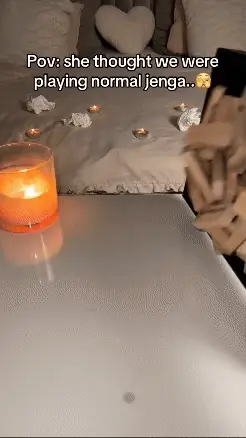 👩‍❤️‍💋‍👨couple date block tower jenga game💕