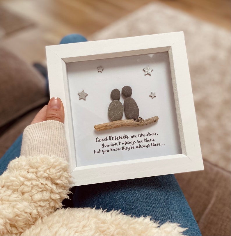 Friends pebble frame, stars, thank you gift, personalised gifts, best friend gift, BFF Gift,Friend gifts, star gifts,friends birthday gifts,