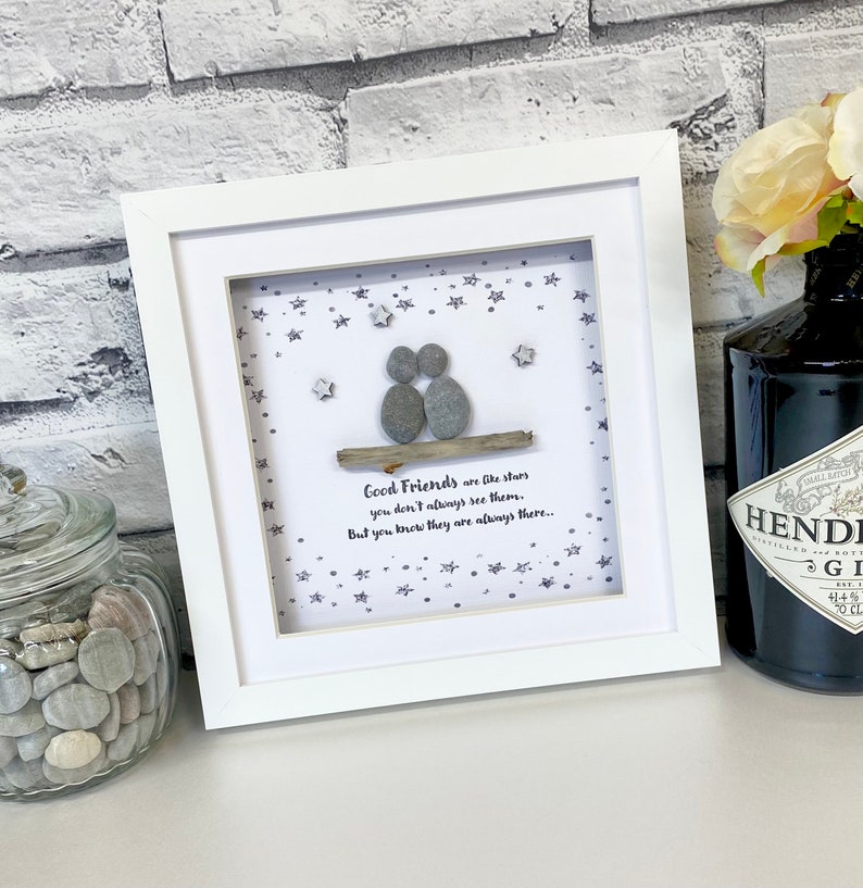 Friends pebble frame, stars, thank you gift, personalised gifts, best friend gift, BFF Gift,Friend gifts, star gifts,friends birthday gifts,