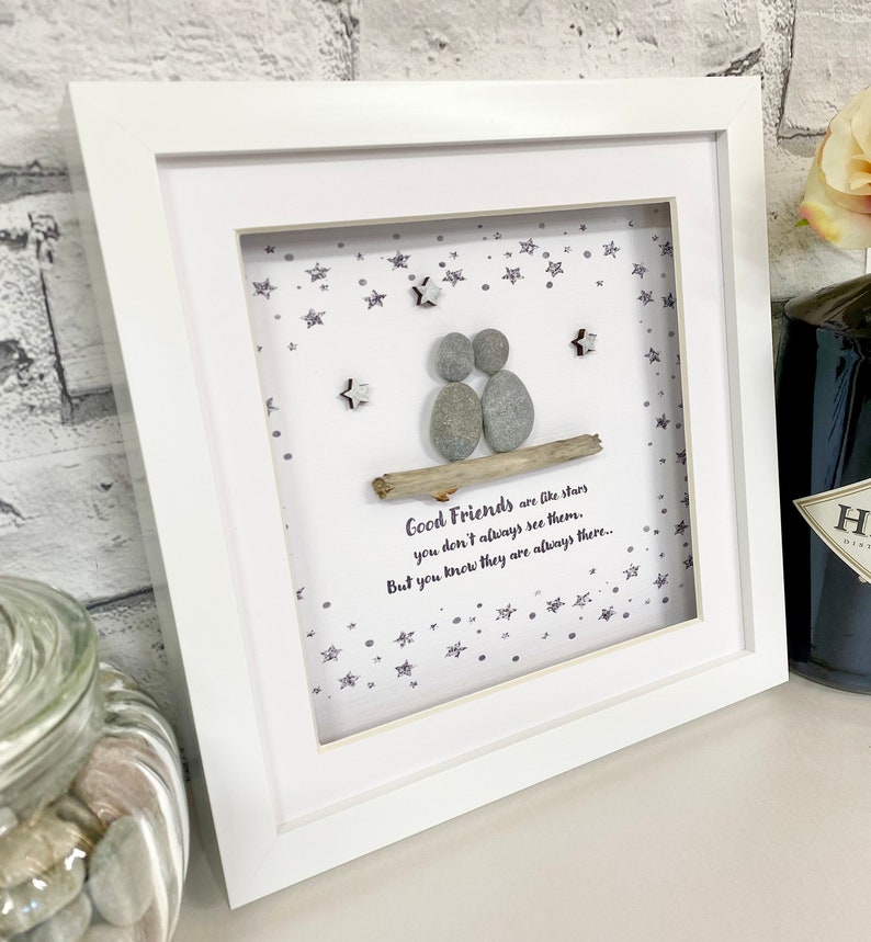 Friends pebble frame, stars, thank you gift, personalised gifts, best friend gift, BFF Gift,Friend gifts, star gifts,friends birthday gifts,