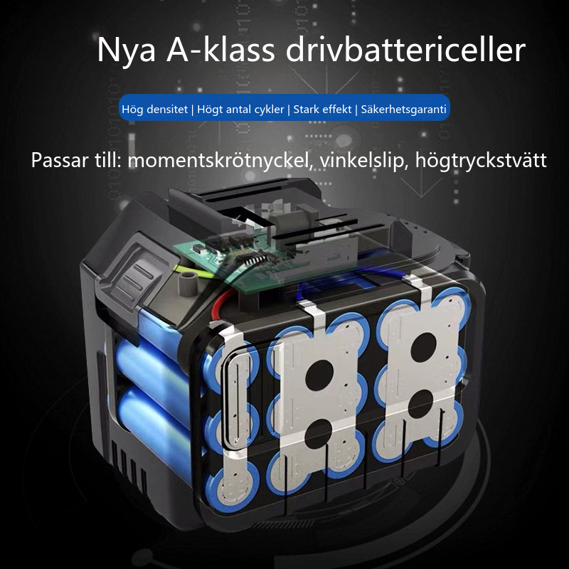 Litiumbatteri 21V Elektrisk Prensax Motorsåg Trädgårdsverktyg Litiumbatteri