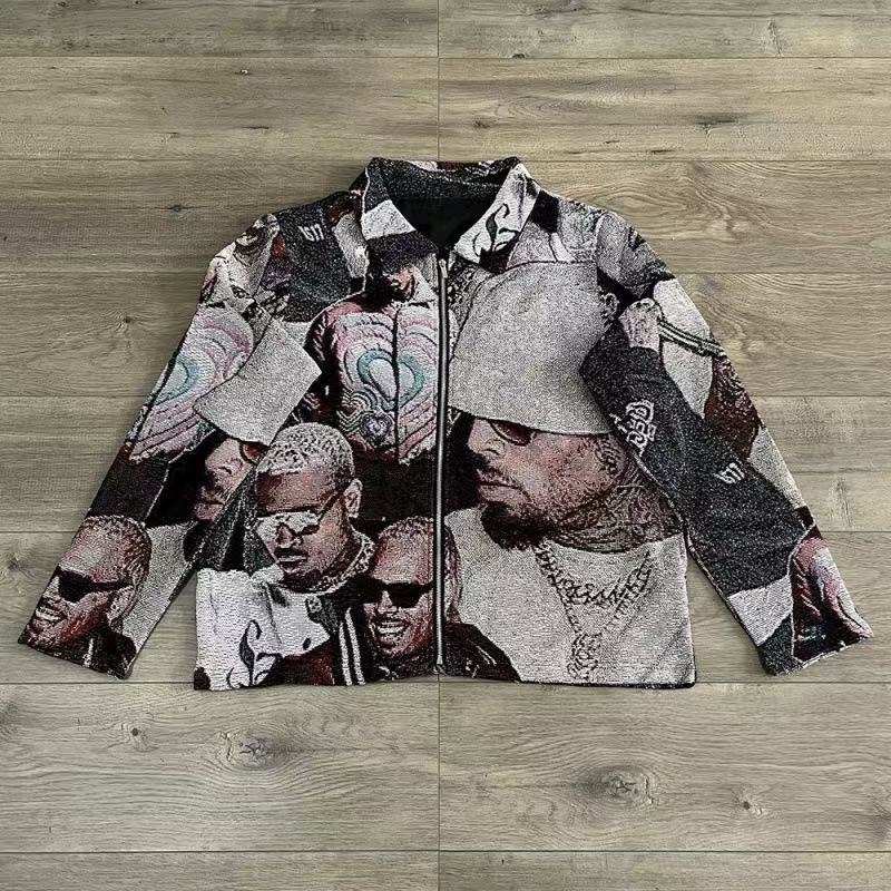 young boy lapel zip-up hoodie