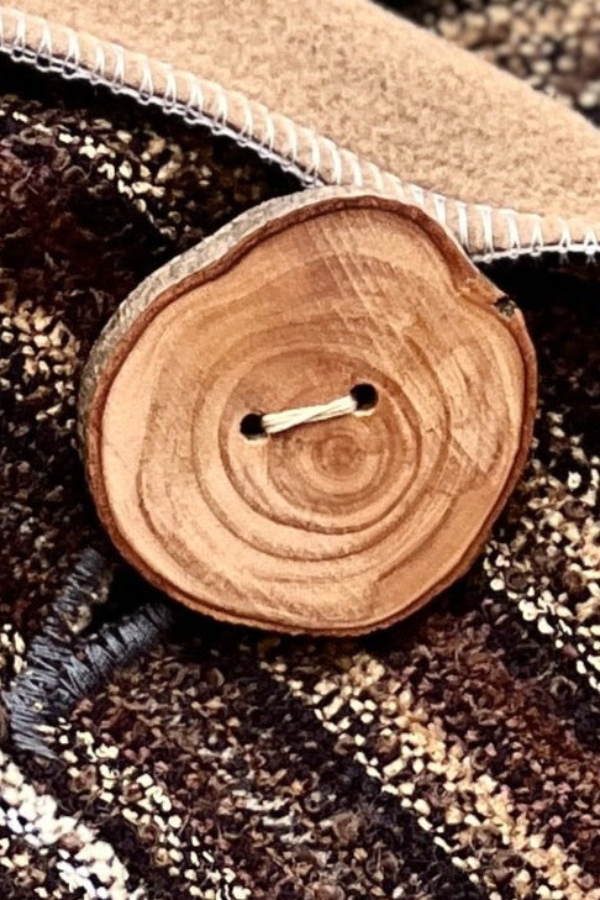 Simple Striped Western Denim Warm Scarf