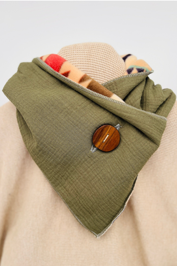 Simple Western Denim Warm Scarf